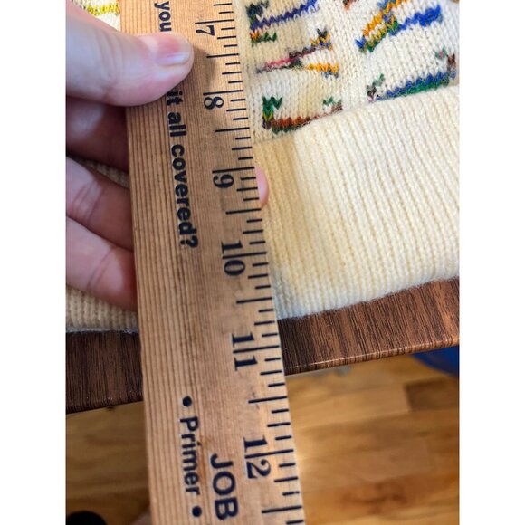 Retro Hand Knit Beanie Cathy Colorful Festive Holiday Preppy Classic Handmade - Picture 8 of 9